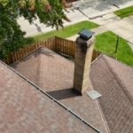 Rooftop view from a drone home inspection 3