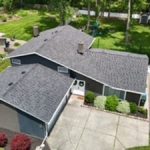 Rooftop view from a drone home inspection 4